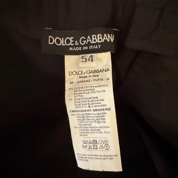 DOLCE & GABBANA DG Crown Logo Cotton Bermuda Sweatshorts Black Sz XL